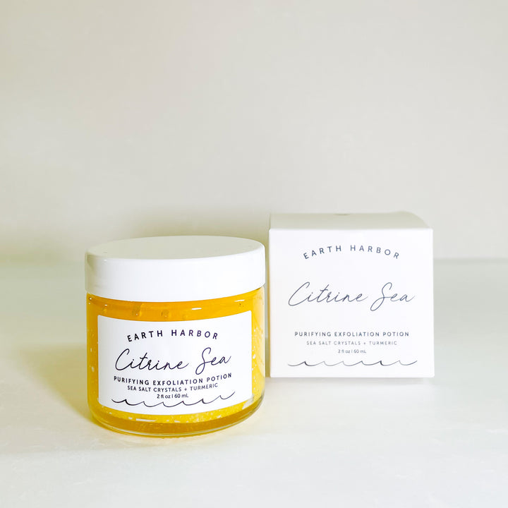 Earth Harbor Naturals 黃水晶海洋淨化去角質霜