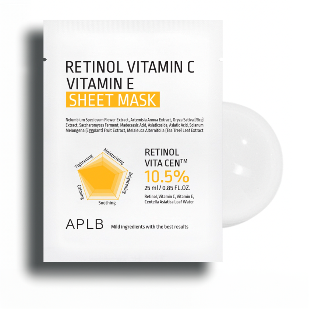 APLB Retinol Vitamin C Vitamin E Sheet Mask